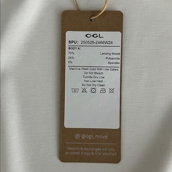 New OGL Sandwashed Crewneck Short Sleeve Tucked
Tee - White Size L - Picture 4 of 11